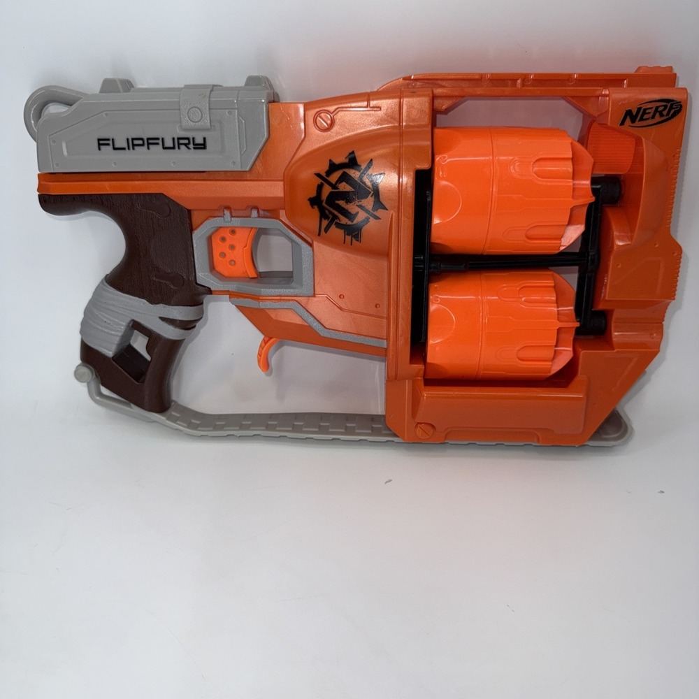 Nerf‎ Zombie Strike Flipfury Gun Set  - Tested Works